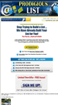 Mobile Screenshot of prodigiouslist.com